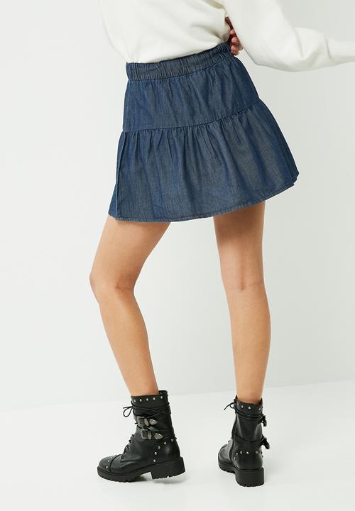 Vero Moda - Emilia chambray skirt