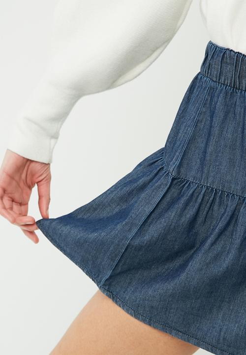 Vero Moda - Emilia chambray skirt