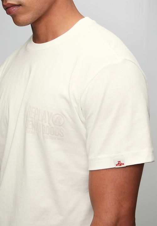 Replay - Logo T-Shirt - Natural White