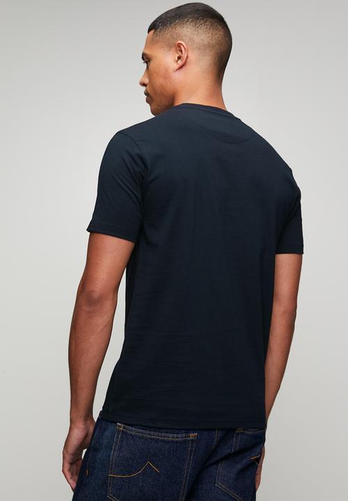 POLO - Mens crew neck logo printed short sleeve tee - black