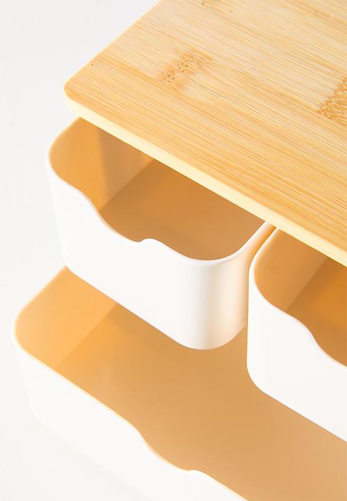 Bathroom Solutions - Bamboo 3 drawer organizer - Natural