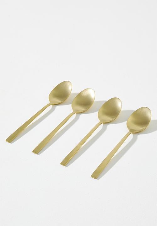 Excellent Houseware - Gold Tea Spoon Set - 4pcs