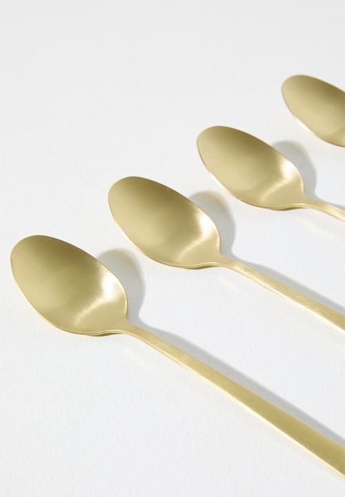 Excellent Houseware - Gold Tea Spoon Set - 4pcs