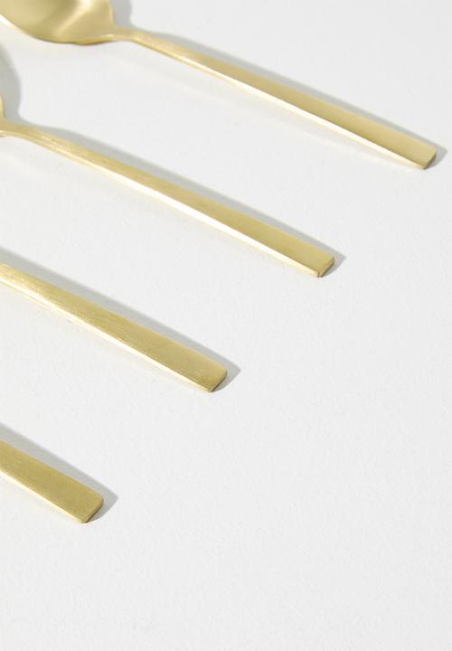 Excellent Houseware - Gold Tea Spoon Set - 4pcs