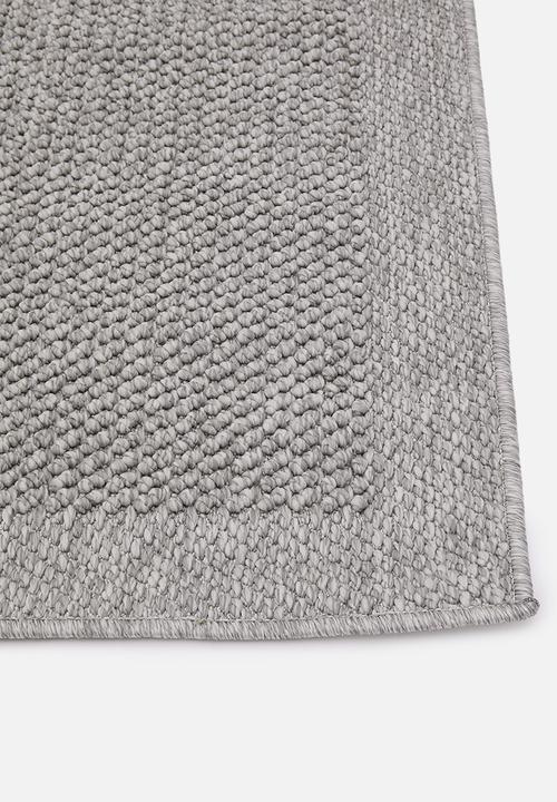 Sixth Floor - Koa Plain Weave Rug - Light Grey 