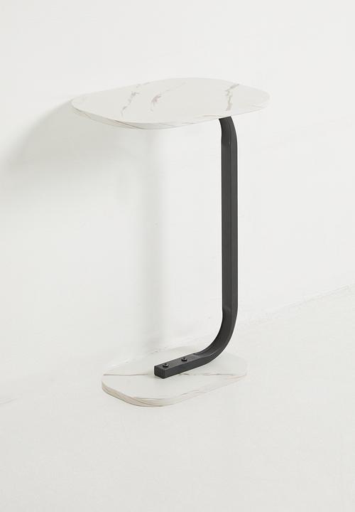 H&S - Lux Side Table - Black & White