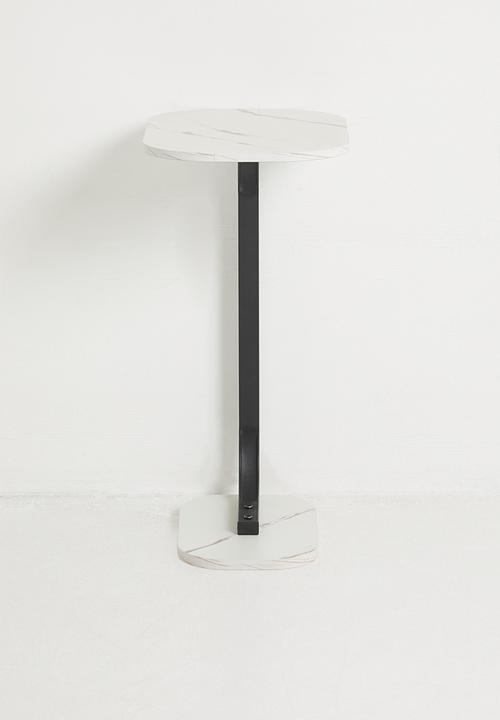 H&S - Lux Side Table - Black & White