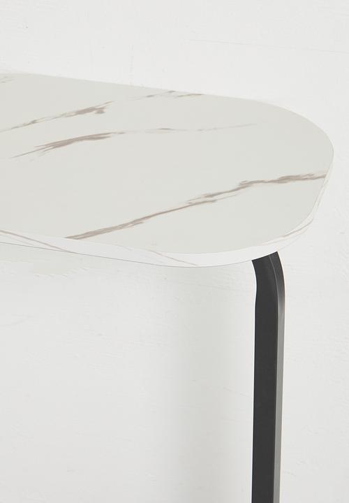 H&S - Lux Side Table - Black & White