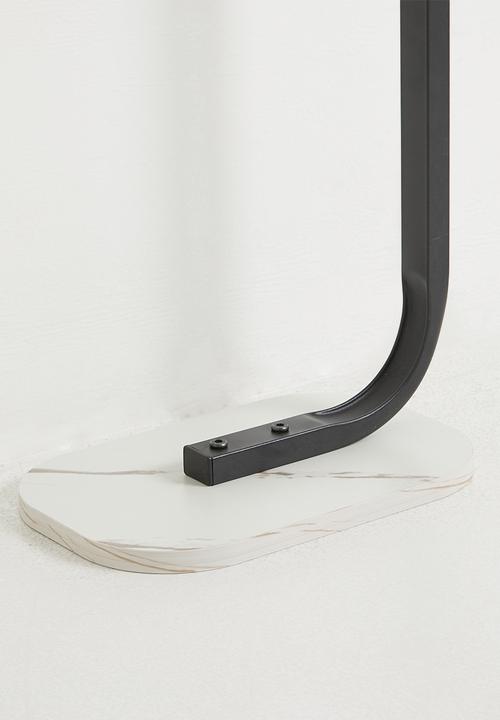 H&S - Lux Side Table - Black & White