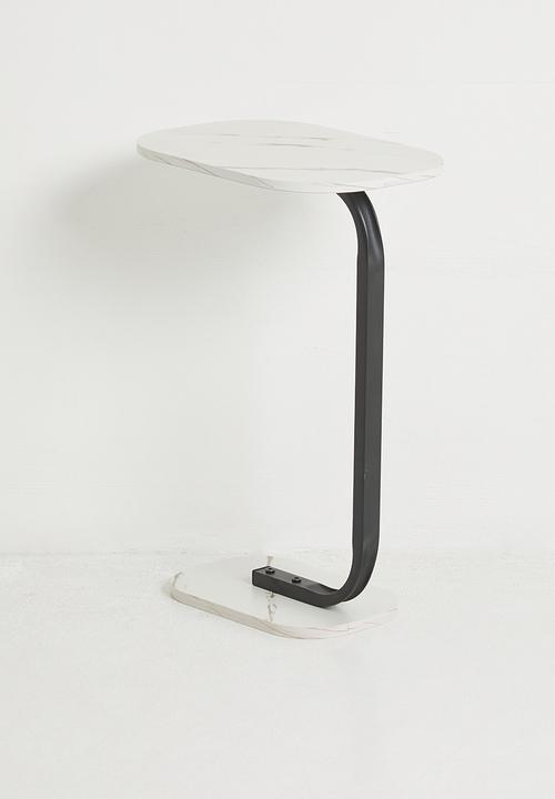 H&S - Lux Side Table - Black & White