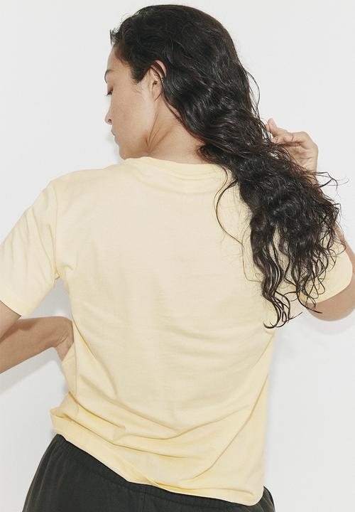 H&M - Cotton T-shirt - light yellow