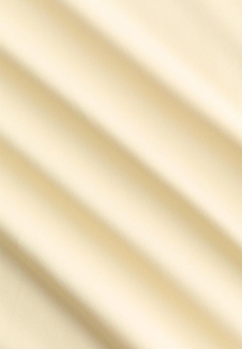 H&M - Fitted microfibre T-shirt - pale yellow