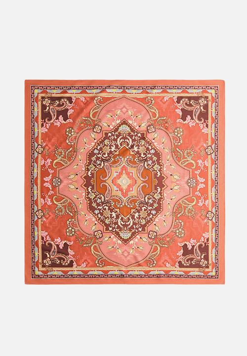 H&M - Patterned scarf - orange/paisley pattern