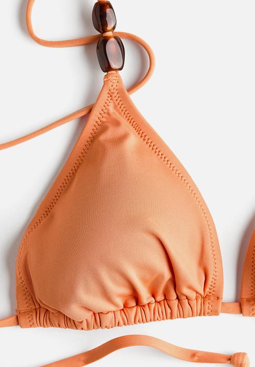 H&M - Padded triangle bikini top - orange