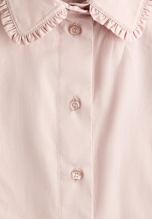 H&M - Cotton poplin shirt - light pink