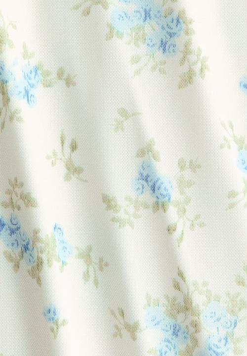 H&M - Patterned mesh dress - cream/blue floral