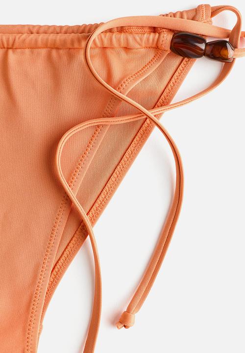 H&M - Cheeky tie tanga bikini bottoms - orange