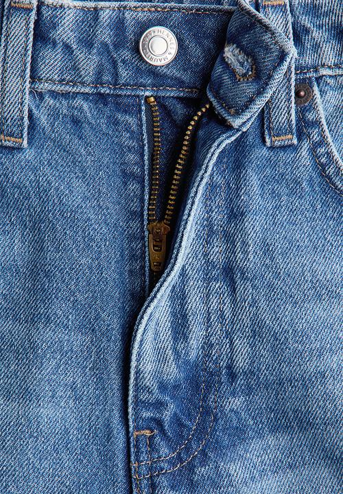 H&M - Denim bermuda shorts - light denim blue