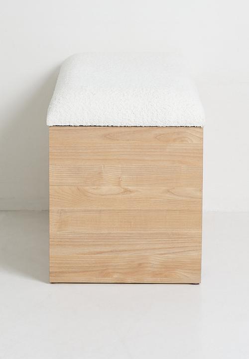 Sixth Floor - Cloud Curvy Storage Ottoman - Natural