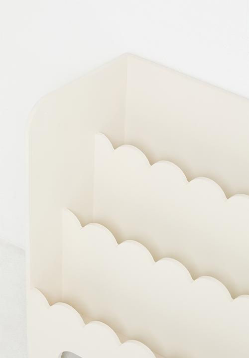 Sixth Floor - Seaside Scallop Bookshelf - Milk