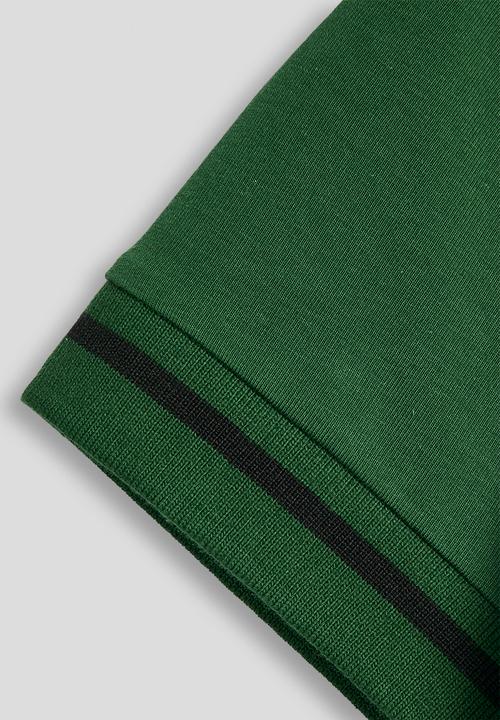 FILA - Greyson Golf Shirt - White/Black/ Evergreen