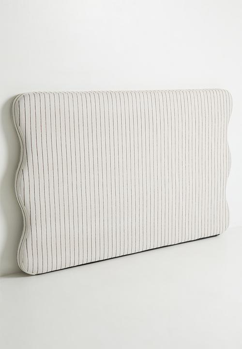 Sixth Floor - Amara Headboard - Charcoal Stripe