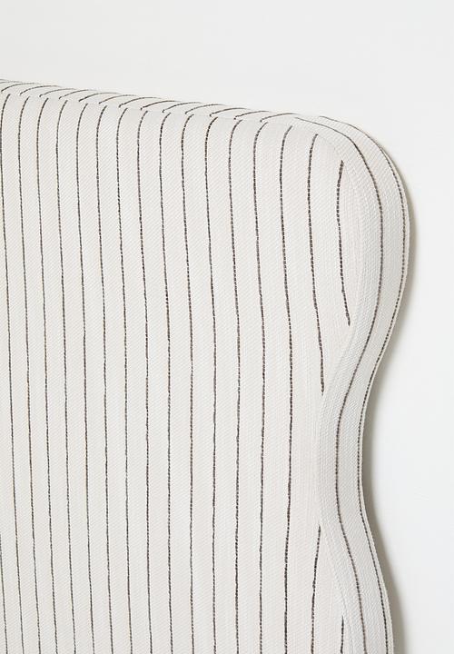 Sixth Floor - Amara Headboard - Charcoal Stripe