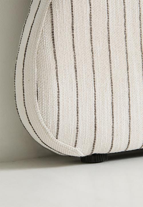 Sixth Floor - Amara Headboard - Charcoal Stripe