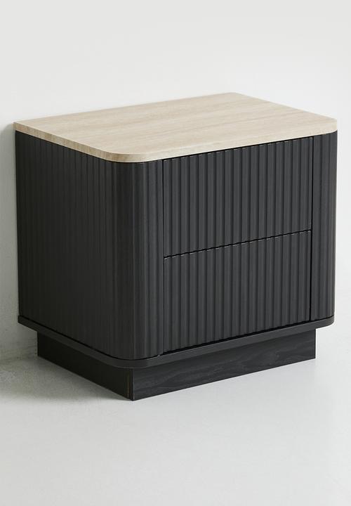 Sixth Floor - Maru Bedside Table - Black