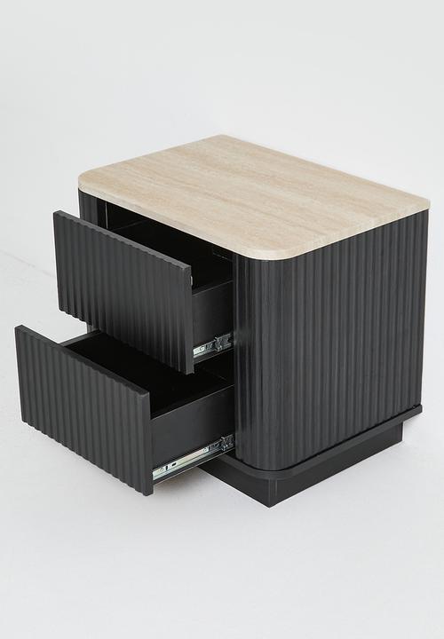 Sixth Floor - Maru Bedside Table - Black