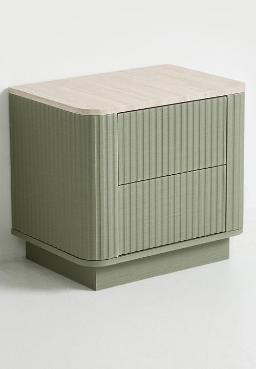 Sixth Floor - Maru Bedside Table - Olive