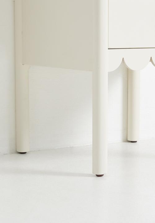 Sixth Floor - Fairytale Frill Bedisde Table - Milk