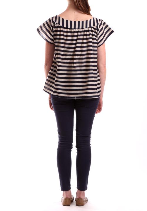 I Love Leroy - Smock Top – Navy & Milk