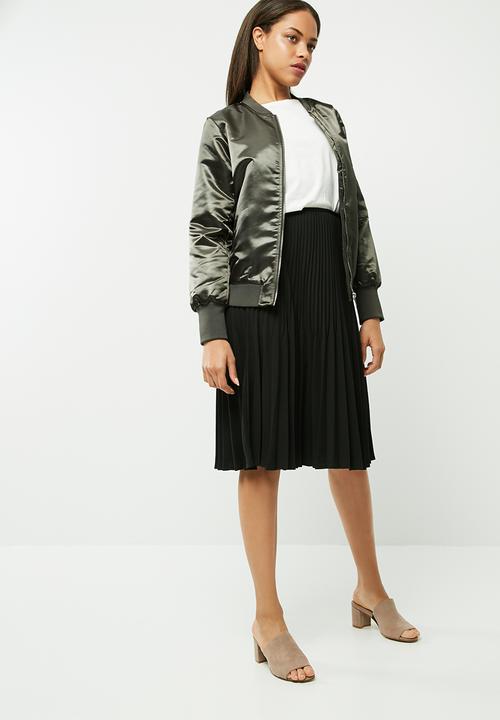 VILA - Concrete sateen bomber jacket