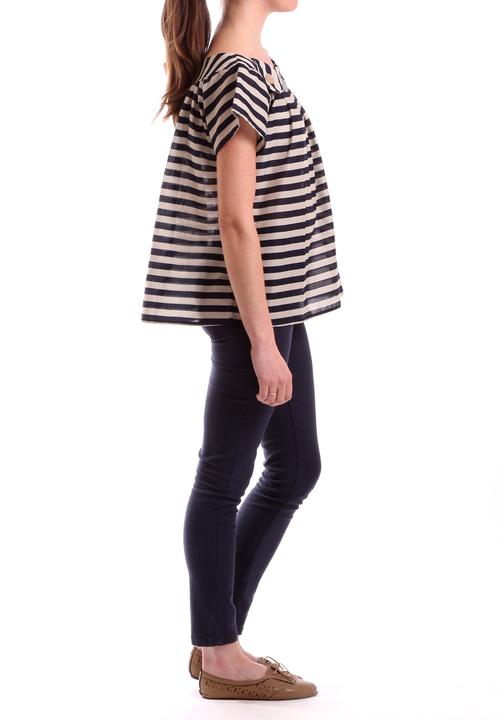 I Love Leroy - Smock Top – Navy & Milk