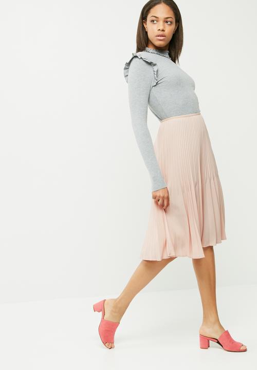 Vero Moda - Luna pleated midi skirt