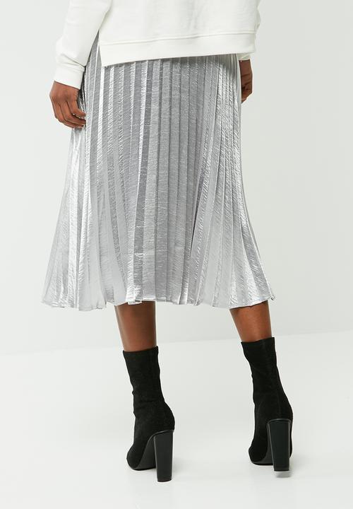 Vero Moda - Silver pleated skirt