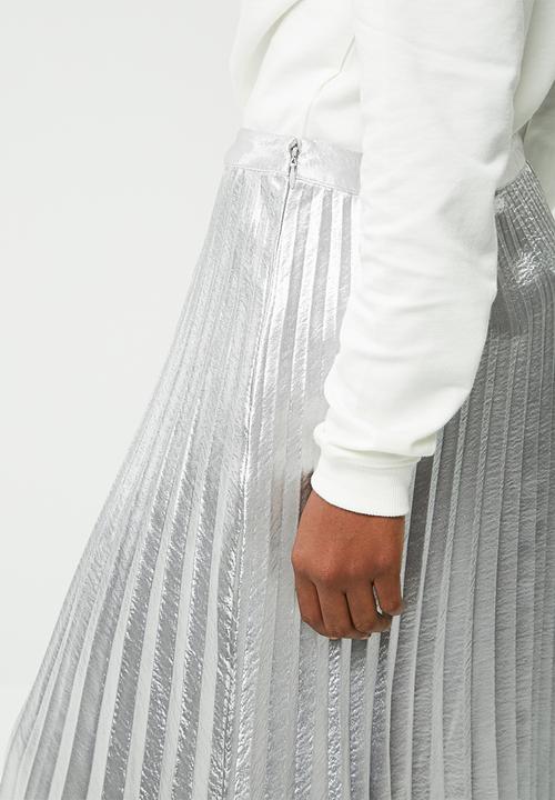 Vero Moda - Silver pleated skirt