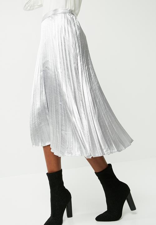 Vero Moda - Silver pleated skirt