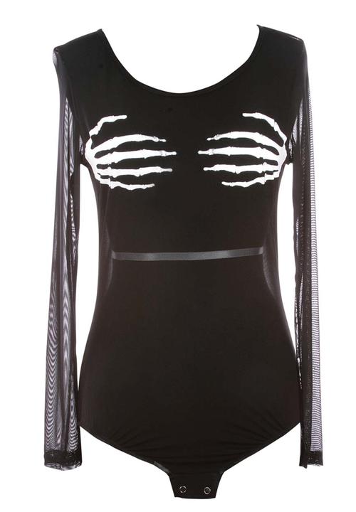 Pretty in Punk - Feel Me Up Bodysuit – Black