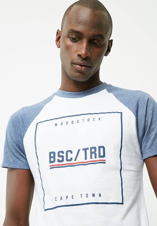 basicthread - Graphic slim raglan tee