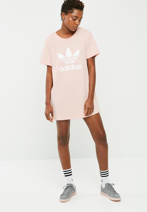 adidas tee dress pink