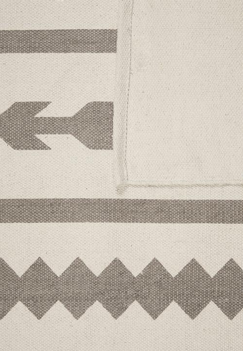 Sixth Floor - Kanza printed rug - grey