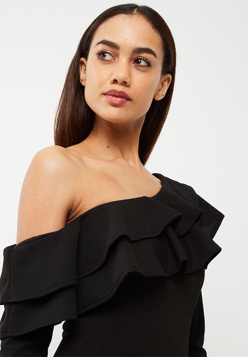 Missguided - Frill off the shoulder bodycon dress