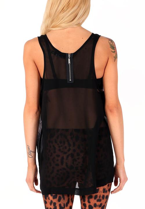Pretty in Punk - Loose Tooth Tank Ladies – Black