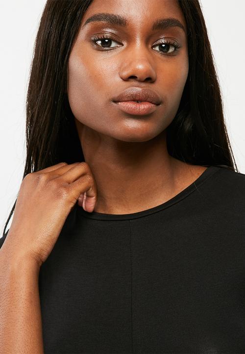 dailyfriday - Knotted front turtleneck top