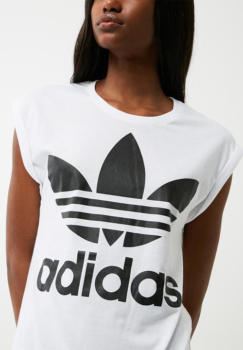 adidas Originals - Boyfriend trefoil roll up tee