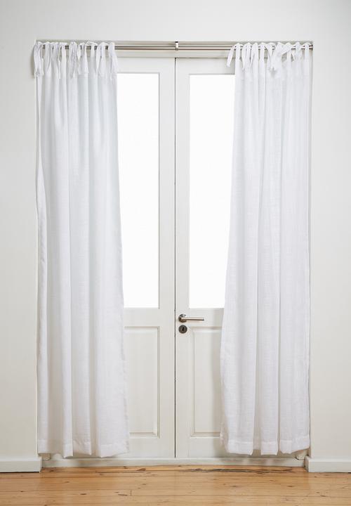 Sixth Floor - Tie top curtain unlined