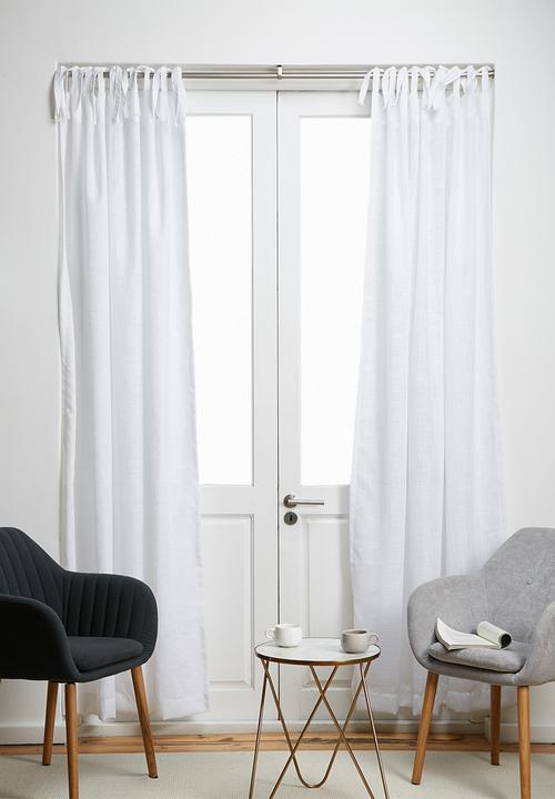 Sixth Floor - Tie top curtain unlined
