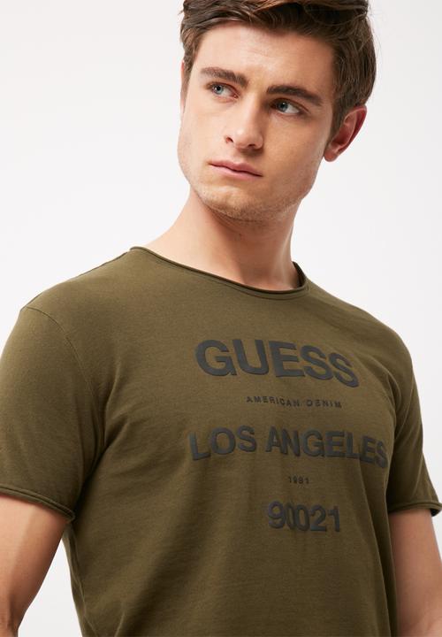 GUESS - Basic la logo crew tee